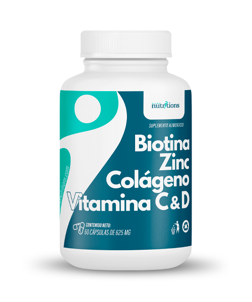 Biotina + Zinc +Colágeno + Vit C & D